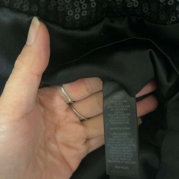 Express sequins detail black dress - Picture 10 of 10